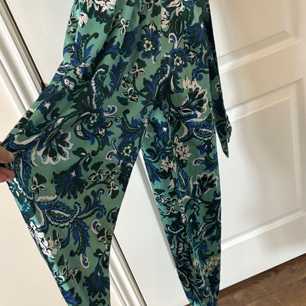Zara Green and Blue Floral Jumpsuit - Picture 5 of 8